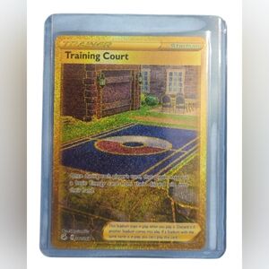 Training Court Trainer Stadium Pokémon Card In excellent condition.